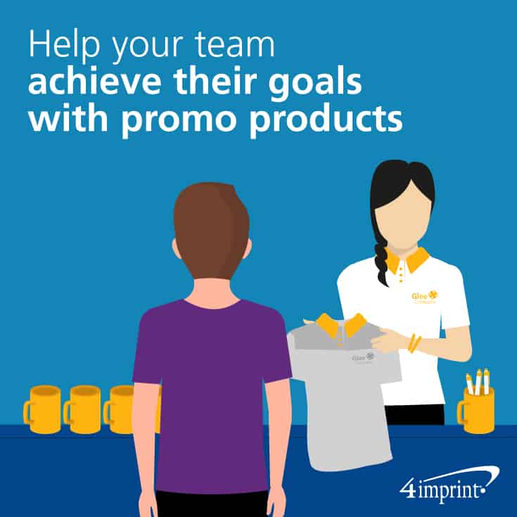 Help your team achieve their goals with promo products