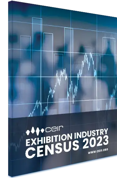 Couverture du rapport du recensement de l'industrie des expositions du CEIR 2023