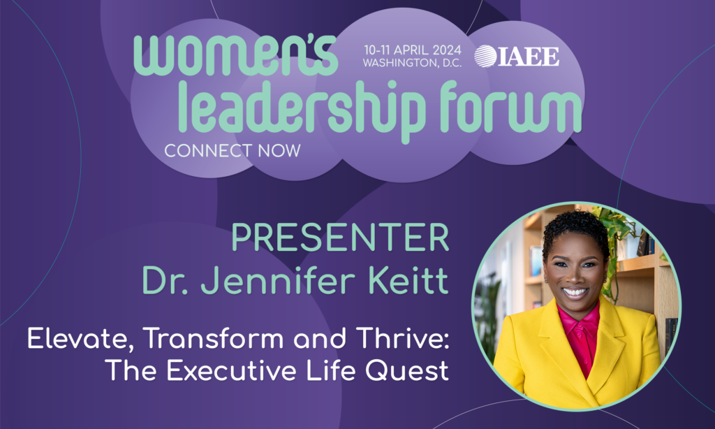 2024 IAEE Women's Leadership Forum presenter Dr. Jennifer Keitt