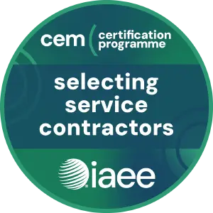 Selecting Service Contractors Course Badge