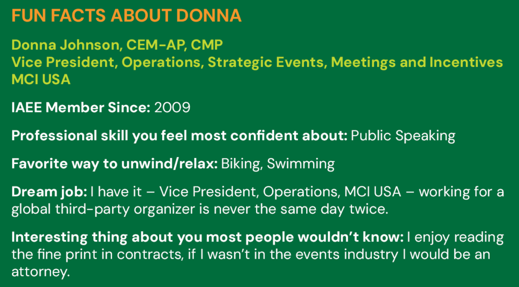 fun facts about Donna Johnson