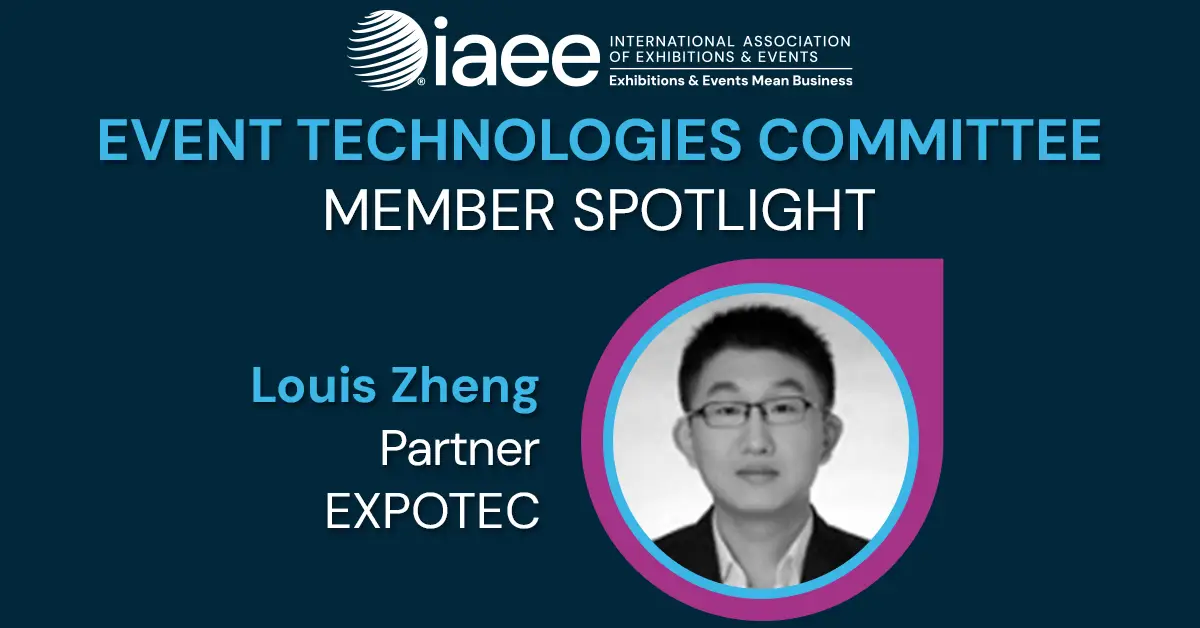 IAEE Event Technologies Committee Member Louis Zheng